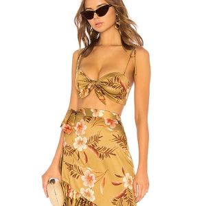 LPA Knot Top with Ties in Lush Tropics